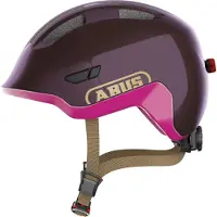 ABUS Fietshelm SMILEY 3.0 ACE LED royal purple S - 45-50 cm - paars - Geschikt voor gebruik op kinderfietsen - 230 g