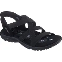 SKECHERS Sandaal 'Slip-Ins: Reggae Slim' zwart