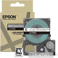 Epson LK-4TWJ matte tape wit op transparant 12 mm (origineel)