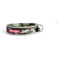 EzyDog classic neopreen halsband, groen camouflage, maat M