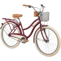 HUFFY Deluxe 26 inch Cruiser fiets - Donkerrood