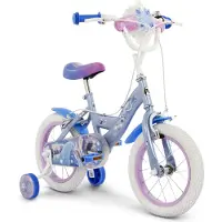 HUFFY Disney Frozen 2 Kinderfiets - Meisjes - 14 inch - Blauw Paars - Twee handremmen