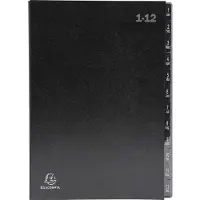 Exacompta Sorteermap 57012E A4 Zwart Karton 24 x 34 cm