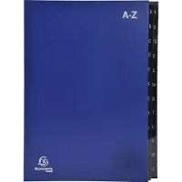 Exacompta Tabbladen A4 Blauw Karton 25 x 33 cm