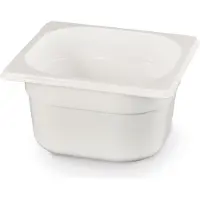 Hendi Gastronormbak – polycarbonaat – 2,4L – wit – temperatuurbestendig – stapelbaar
