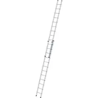 Munk aluminium schuifladder, 2-delig, zonder dwarsbalk, 2x12 treden
