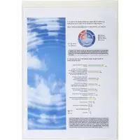 Exacompta Pak van 10 beschermhoezen - enkel - PVC 20/100ste - A4 - Transparant - 5382E