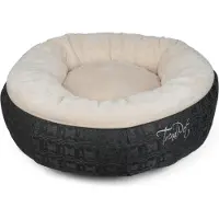 Trendpet 25943, Kussen voor huisdieren, voor binnen, geschikt voor katten/honden, beige, grijs, rond, effen kleur