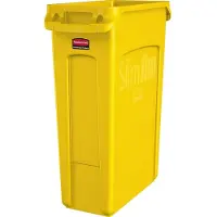 Rubbermaid Kringloopverzamelaar SLIM JIM, Vuilnisbak, Geel