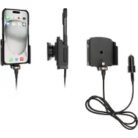Brodit Verstelbare houder (zijwaarts) Active USB, 12V, voor APPLE iPhone 15, incl. USB-lader, voor