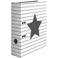 Herma Motivordner "Stars", Weiá gestreift, DIN A4