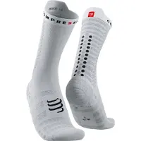 Compressport Pro Racing Sock Bike Wit / Zwart || Maat: 42-44