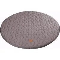 Filibabba Decke - Ø 90 cm - Soft Guilt - Dunkelgrau - - One Size - Spielteppiche