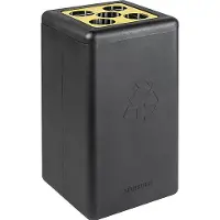 Brickbin Prullenbak 65 l Zwart Gerecycled plastic (HDPE) 561676