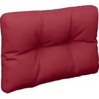 vidaXL Palletkussen 50x40x12 cm stof wijnrood