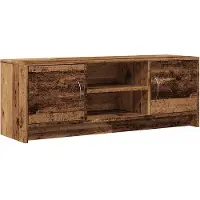 vidaXL Tv-meubel 102x30x37,5 cm bewerkt hout oud houtkleurig