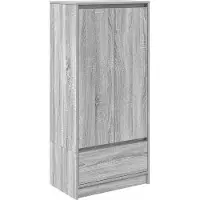 vidaXL Kast met lade 55,5x34x119,5 cm spaanplaat grijs Sonoma