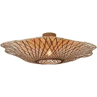 Good&Mojo Bamboe LED Plafondlamp Madura | 1X E27 Max 60W | Warm Earth Tones