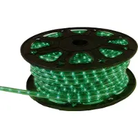 Valotorni LED koordlamp Ropelight Micro Reel, groen, voor buiten, 607W, inkortbaar, 45m