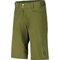 SCOTT - Shorts Trail Flow with Pad - Fietsbroek S, olijfgroen