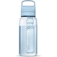 LifeStraw Go Icelandic Blue GO-1L-ICE BPA-Free Plastic, waterfles met 2-stage filter, 1L