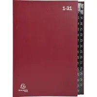 Exacompta Sorteermap 57035E A4 Rood Karton 24 x 34 cm