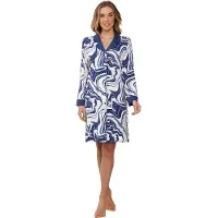 Pastunette Speels blauw doorknoopnachthemd | Maat 36