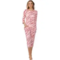 Pastunette Duurzame pyjama roze zebra | Maat 48