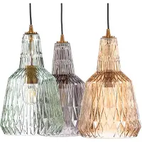 LINDBY Hanglampe , Belarion, dimbare, Meerkleurig, Woonkamer, Glas, Vintage / Retro