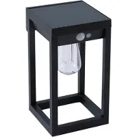 LINDBY Buitenverlichting , Enea, dimbare, Zwart, Balkon, Kunststof, Modern
