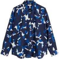 Marc O'Polo Blouse blauw / donkerblauw / wit