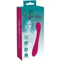Sweet Smile SMILE G-spot - oplaadbare g-spot vibrator - geribbeld - siliconen - paars