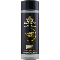 Hot - massageolie voor huidverzorging - amber musk - 100ml