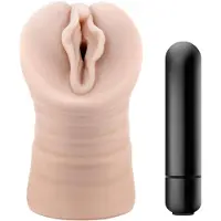 M for men Ashley - vibrerende kunstvagina - natuurtint