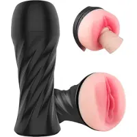 Sex HD Marcus - levensechte kunstvagina in huls (zwart-naturel)