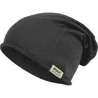 P.A.C. - Nature Merin 100% Recycled Merino Beanie - Muts One Size, zwart/grijs