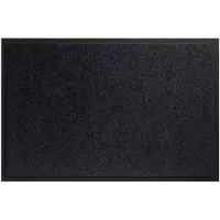 No name Deurmat Twister zwart 120cm