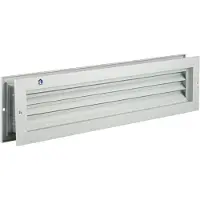 Renson Deurrooster 425x76mm Zilver