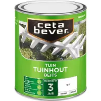 Cetabever Dekkend Tuinhout Beits 300 Wit 750 Ml