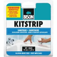 Bison Kitstrip Sanitair Wit Blister | 38 mm x 3.35 m - 6302089