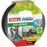 TESA ECO REPAIR 56432-00000-00 Textieltape extra Power Zwart (l x b) 20 m x 38 mm 1 stuk(s)