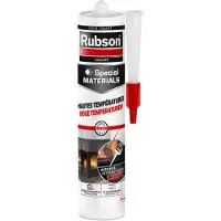 Rubson Hoge Temperaturen Zwarte Kit 280 ml Bouwkit | Bestand tegen Hoge Temperaturen | Ideaal voor Hittebestendige Toepassingen | Sterk en Duurzaam