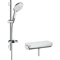 Hansgrohe Raindance Select S - Douchecombinatie 0,65 m met handdouche Raindance Select S 150 3jet, wit/chroom 27036400
