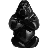 Kosta Boda Gabba Gabba Hey sculptuur 120 mm Zwart