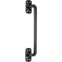 Alberts Eenvoudige Deurtrek - Staal Zwart Gepoedercoat - Rechte Greep - 275x32mm