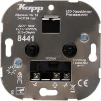 Kopp Duo-dimmer Technikcenter Rl Led 5-40w