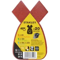Stanley Schuurpad - K80-240 - Rood - 20 Stuks