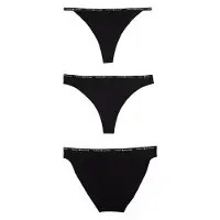 Tommy Hilfiger Underwear String zwart / wit