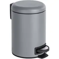 Wenko Pedaalemmer Leman 3l Grijs 17x25x22,5cm