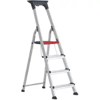 Altrex Double Decker Huishoudtrap - Aluminium - 4 Treden - Max. Werkhoogte 2,8m